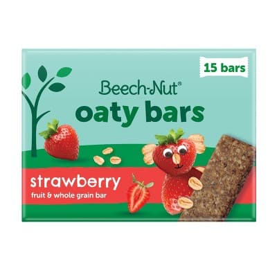 Beech-Nut Oaty Bars With Fruit And Whole Grain Strawberry Toddler Snack Bar -15Bars