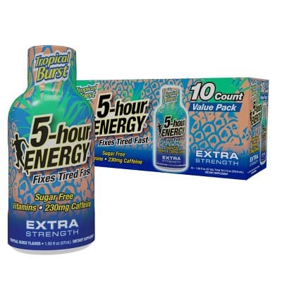 5 Hour Energy Extra Strength Shots - Tropical Burst