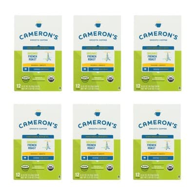 Cameron'S Specialty Coffee Organic French Roast -  6 Boxes