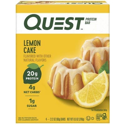 Quest Nutrition Lemon Cake Bar