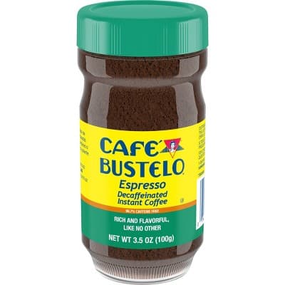 Cafe Bustelo - Decaf Instant Espresso Dark Roast Coffee