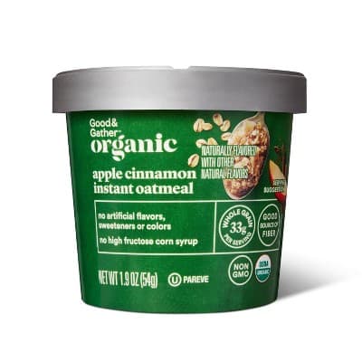 Organic Apple Cinnamon Instant Oatmeal Cup - Good &#38; Gather&#8482;