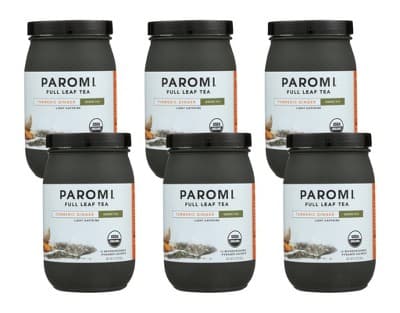 Paromi Tea Green Turmeric Ginger Tea -  6/15 Bags
