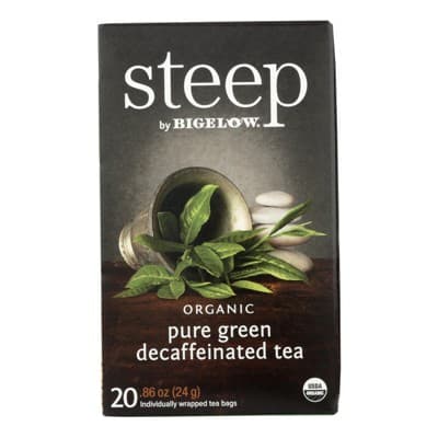 Steep By Bigelow Organic Green Pure Green Decaf Tea -  6/20 Bags