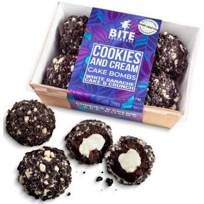 Bite Bakehouse Four Layer Cookies And Cream Cake Bombs
