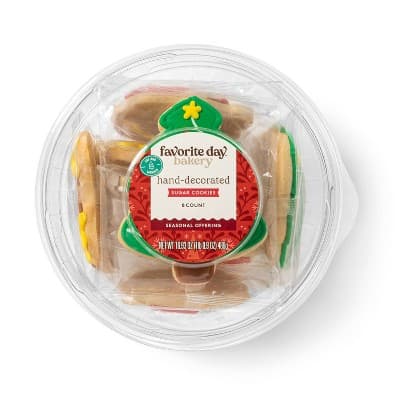 Holiday Cookie Tub With Christmas Tree, Bullseye, Santa, &#38; Reindeer - Favorite Day&#8482;