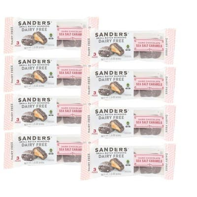 Sanders Dairy Free Dark Chocolate Sea Salt Caramels