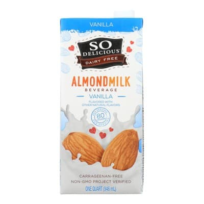 So Delicious Dairy Free Almond Milk Vanilla