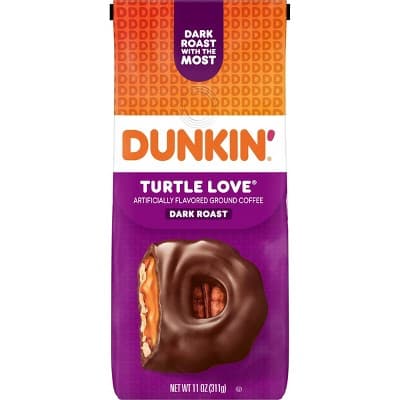 Dunkin' Turtle Love Artificially Flavored Ground Coffee Dark Roast
