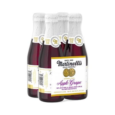 Martinelli&#39;S Apple Grape Sparkling Cider - Oz Glass Bottles
