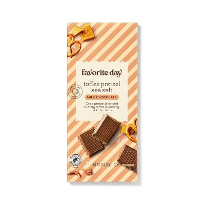 Toffee Pretzel Sea Salt Milk Chocolate Bar - Favorite Day&#8482;