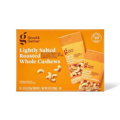 Lightly Salted Roasted Whole Cashews - Multipack - Good &#38; Gather&#8482;