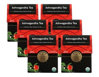 Buddha Teas Organic Ashwagandha Tea -  6/18 Bags