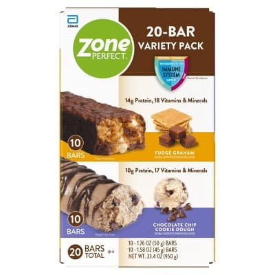 Zone Perfect Nutrition Bars Variety Pack