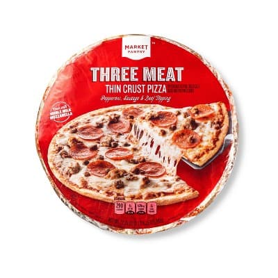 Thin Crust Three Meat  Pizza - Market Pantry&#8482;