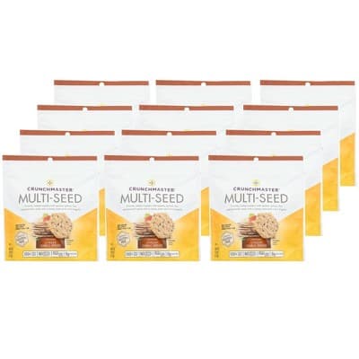 Crunchmaster Multi-Seed Artisan Cheesy Garlic Bread Crackers