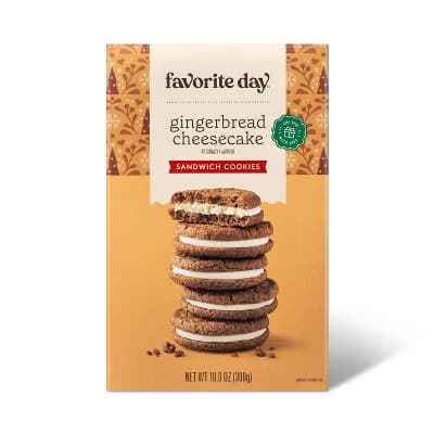 Holiday Gingerbread Cheesecake Sandwich Cookie - Favorite Day™