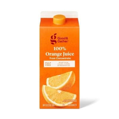Pulp Free 100% Orange Juice From Concentrate -  Good &#38; Gather&#8482;