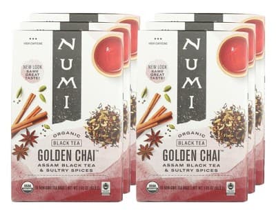 Numi Organic Golden Chai Black Tea -  6/18 Bags