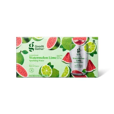 Good & Gather Unsweetened Watermelon Lime Sparkling Water