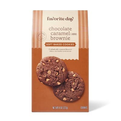 Soft Baked Chocolate Caramel Flavored Brownie Cookie - Favorite Day™