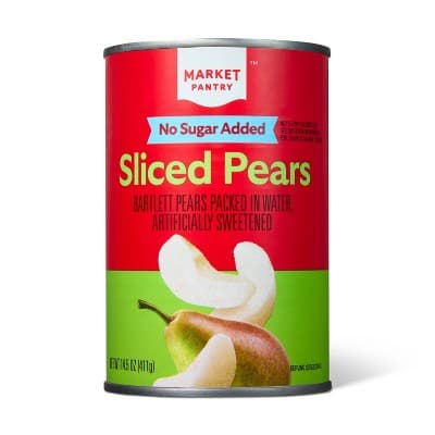 No Sugar Added Sliced Pears - Market Pantry&#8482;
