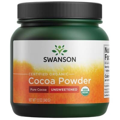 Swanson Certified Organic Cocoa Powder - Unsweetened Pwdr