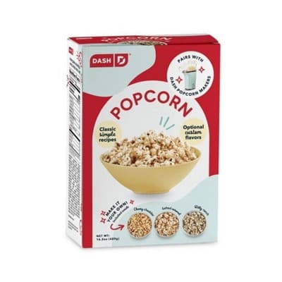 Dash Popcorn With Cheesy Cheddar, Salted Caramel, And Dilly Ranch Mix-Ins