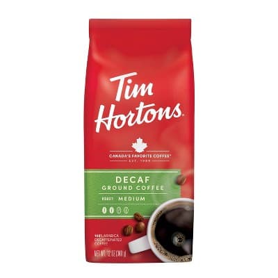 Tim Hortons Medium Roast Ground Coffee - Decaf