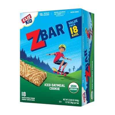Clif Kid Zbar Organic Iced Oatmeal Cookie Energy Bars