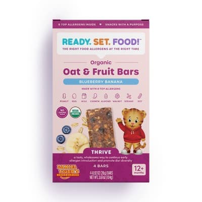 Ready, Set, Food! Blueberry Banana Oat And Fruit Bar Baby Snacks