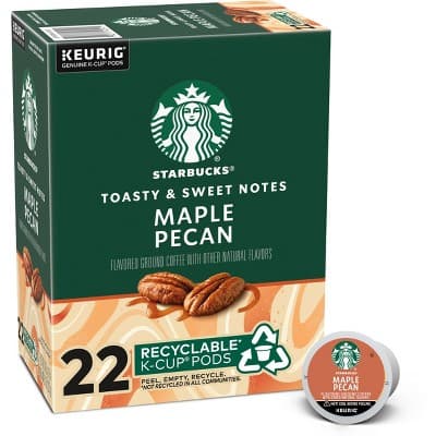 Starbucks Keurig Maple Pecan Maple Coffee Pods - 22 K