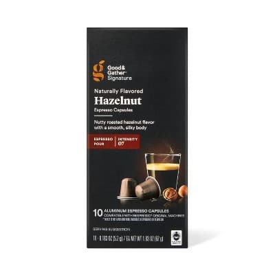 Signature Naturally Flavored Hazelnut Espresso Pods Espresso Roast Coffee - Good &#38; Gather&#8482;