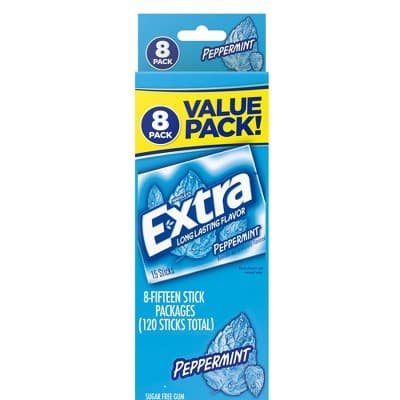 Extra Peppermint Sugar Free Chewing Gum