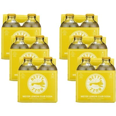 Betty Buzz Meyer Lemon Club Soda Non-Alcoholic Beverage & Mixer