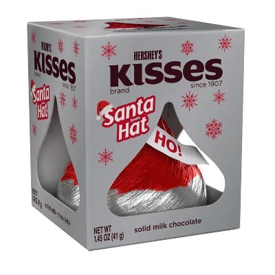 Hershey&#39;S Holiday Milk Chocolate Santa Hat Mini Kiss