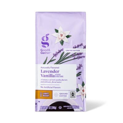 Naturally Flavored Lavender Vanilla With Other Natural Flavors Light Roast Ground Coffee - Good &#38; Gather&#8482;