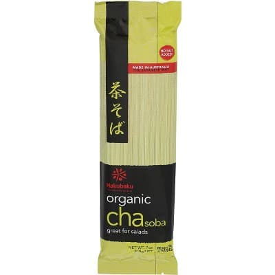 Hakubaku Green Tea Noodles, Organic