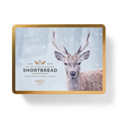 M&#38;S All Butter Scottish Shortbread Assortment Stag Tin