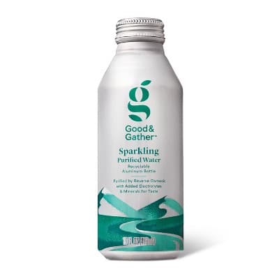 Sparkling Purified Water + Electrolytes - Oz Aluminum Bottle - Good &#38; Gather&#8482;