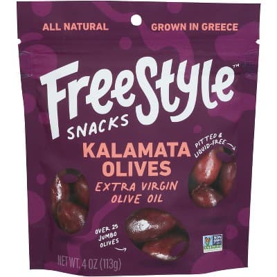 Freestyle Snacks Kalamata Olives Extra Virgin Olive Oil