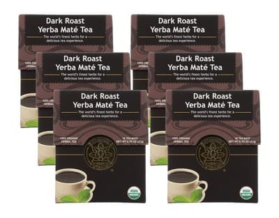 Buddha Teas Organic Dark Roast Yerba Mate Tea -  6/18 Bags