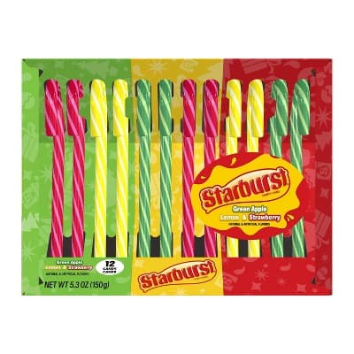 Is it Dairy Free? Starburst Candy Canes Green Apple Lemon & Strawberry
