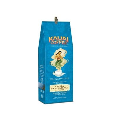 Kauai Coffee Vanilla Macadamia Nut Medium Roast Ground Coffee - 100% Hawaiian Coffee