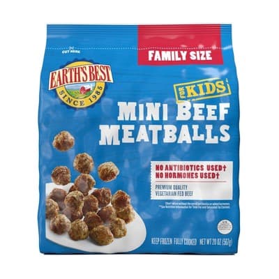 Earth&#39;S Best  Baked Mini Beef Meatballs