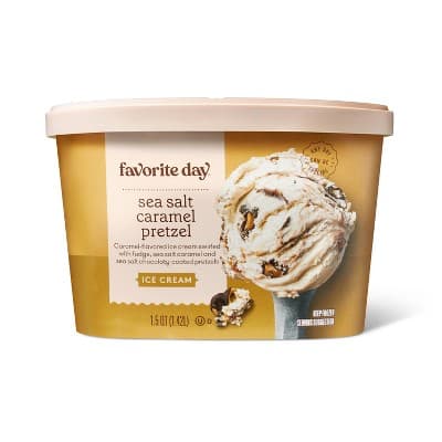 Sea Salt Caramel Pretzel Ice Cream - Favorite Day&#8482;