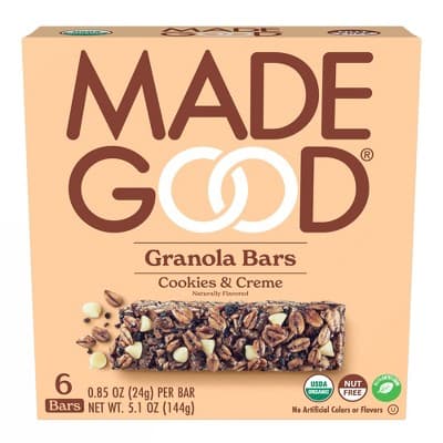 Is it Added Salt Free? Madegood Organic Cookies & Creme Granola Bars