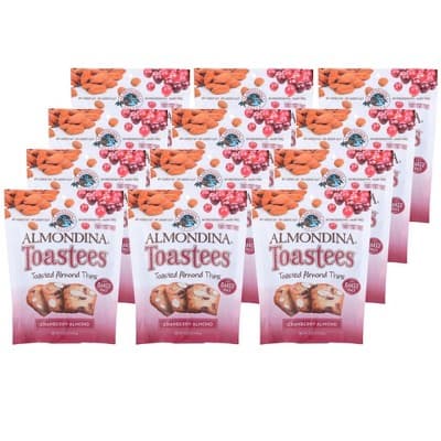 Almondina Toastees Cranberry Almond Toasted Thins