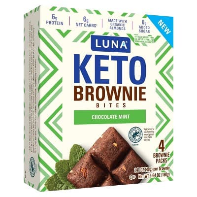 Luna Keto Brownie Bites Chocolate Mint