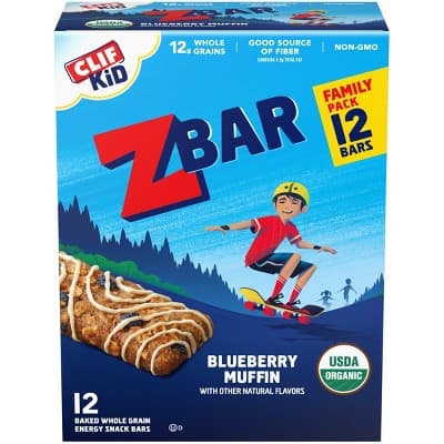 Zbar, Energy Snack Bars, Blueberry Muffin, Family
